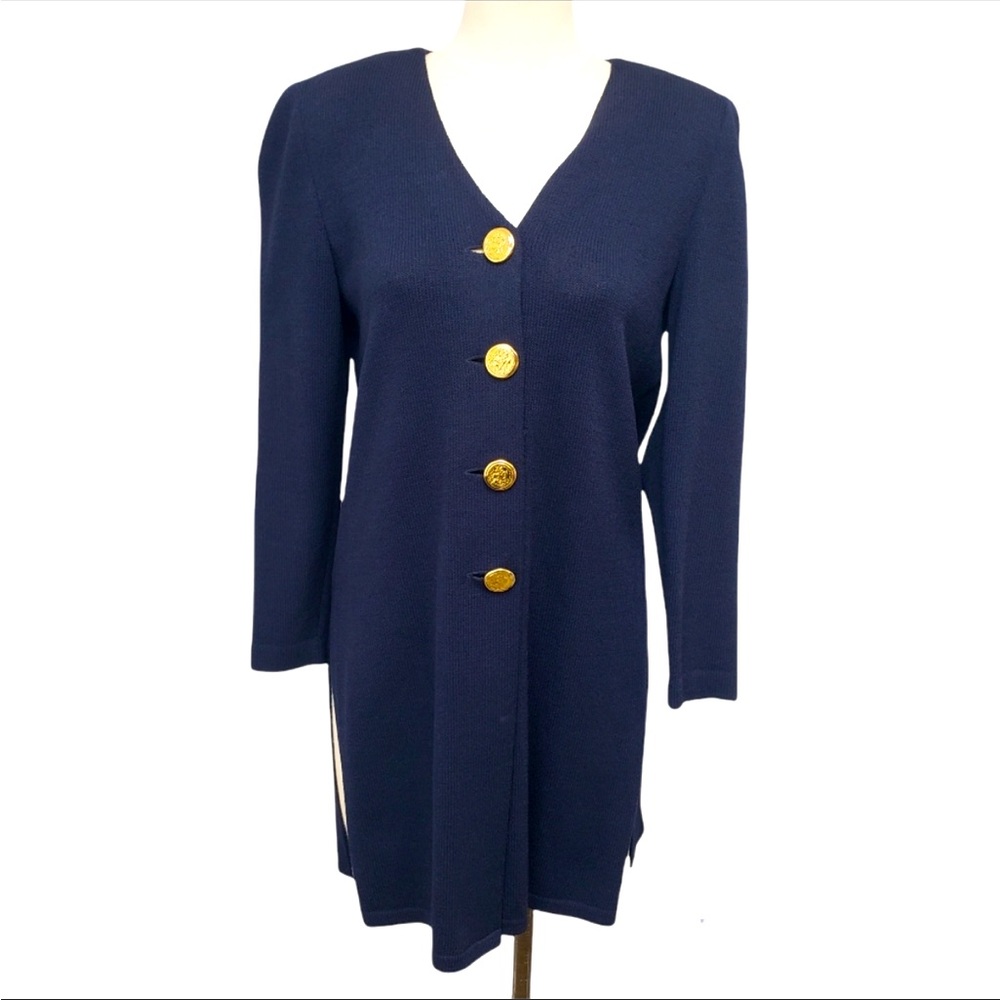 St John knit blazer / long cardigan top
